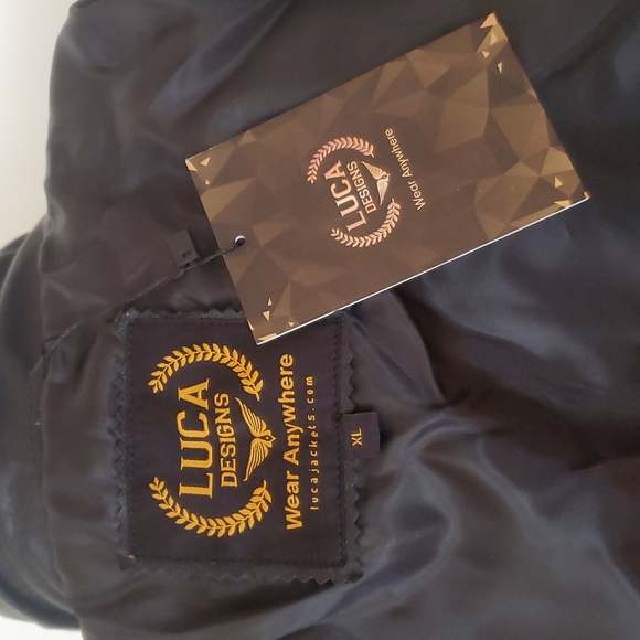 NWT LUCA Womens XL Hawthorne Rocker Black 100% Leather Jacket - Picture 14 of 16